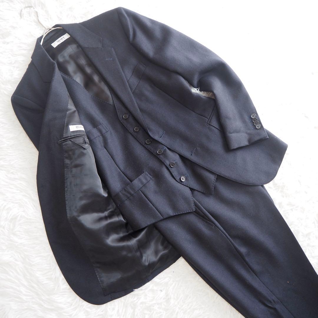 美品 ユナイテッドアローズ スーツセットアップ スリーピース ベスト付 モヘヤ