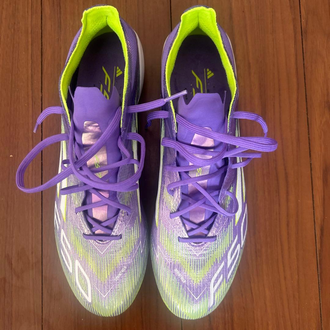 adidas F50 サッカーシューズ スパイク 紫/黄緑