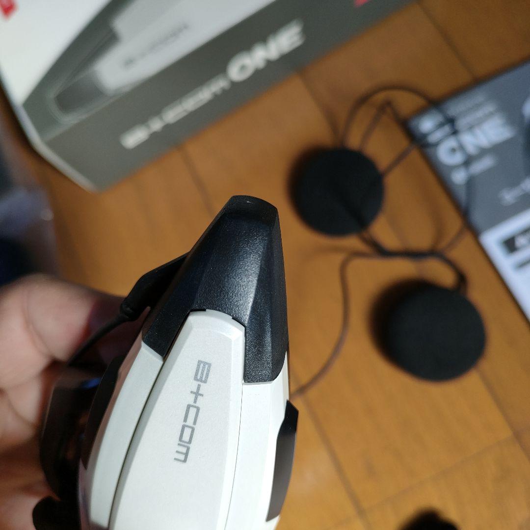 B+COM ONE ビーコム　ワン　ワイヤーマイク ホワイト　１度のみ使用　美品