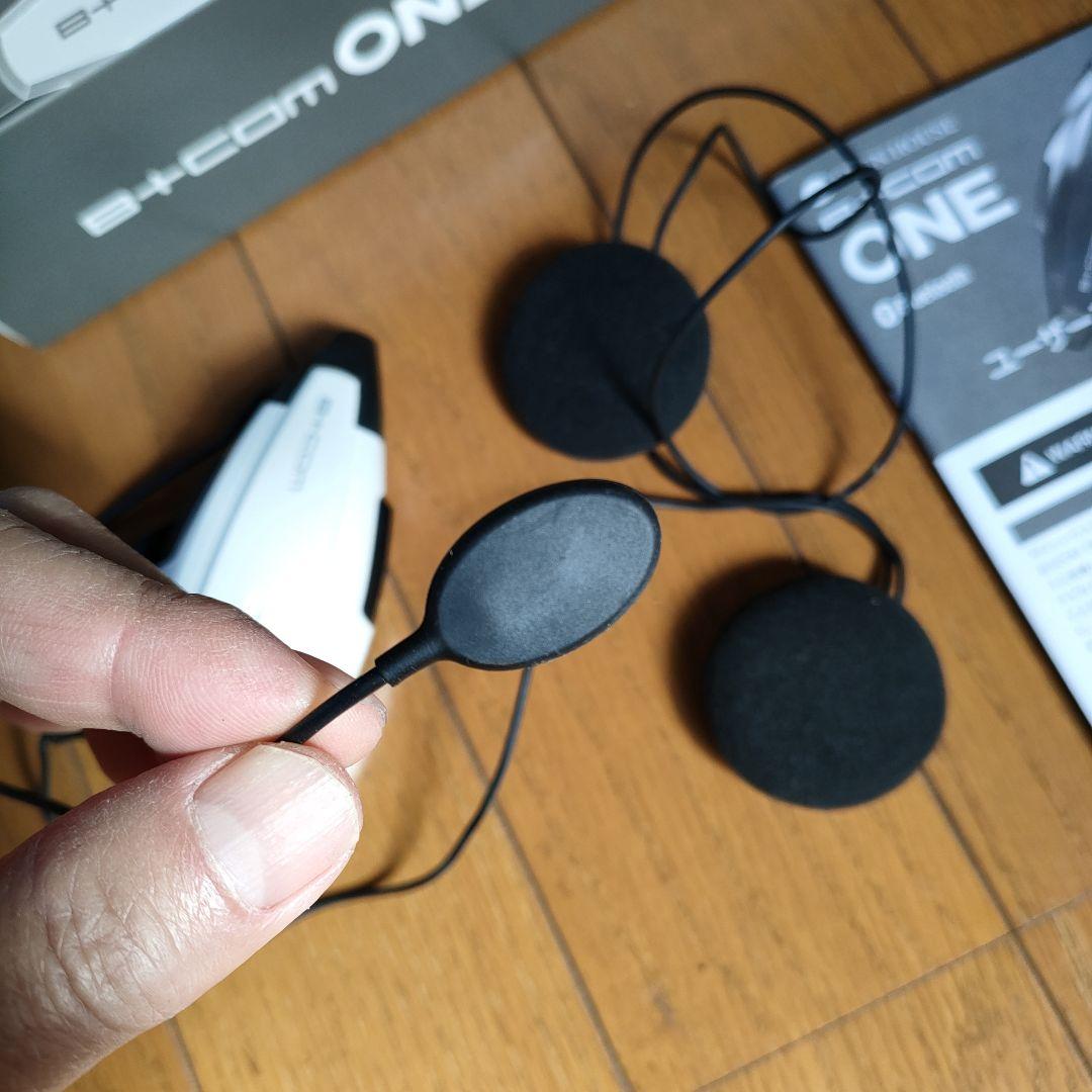B+COM ONE ビーコム　ワン　ワイヤーマイク ホワイト　１度のみ使用　美品