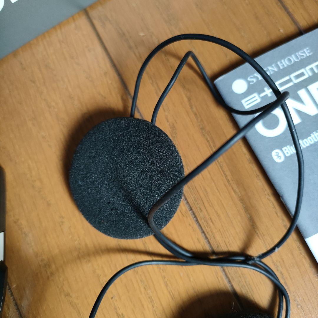 B+COM ONE ビーコム　ワン　ワイヤーマイク ホワイト　１度のみ使用　美品