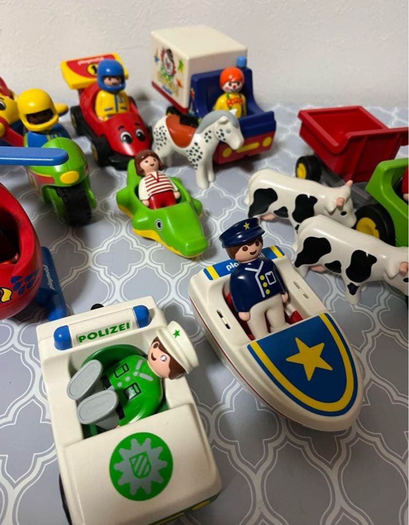 プレイモービル　123 playmobil　乗り物　ハウス　お家　まとめ売り人形