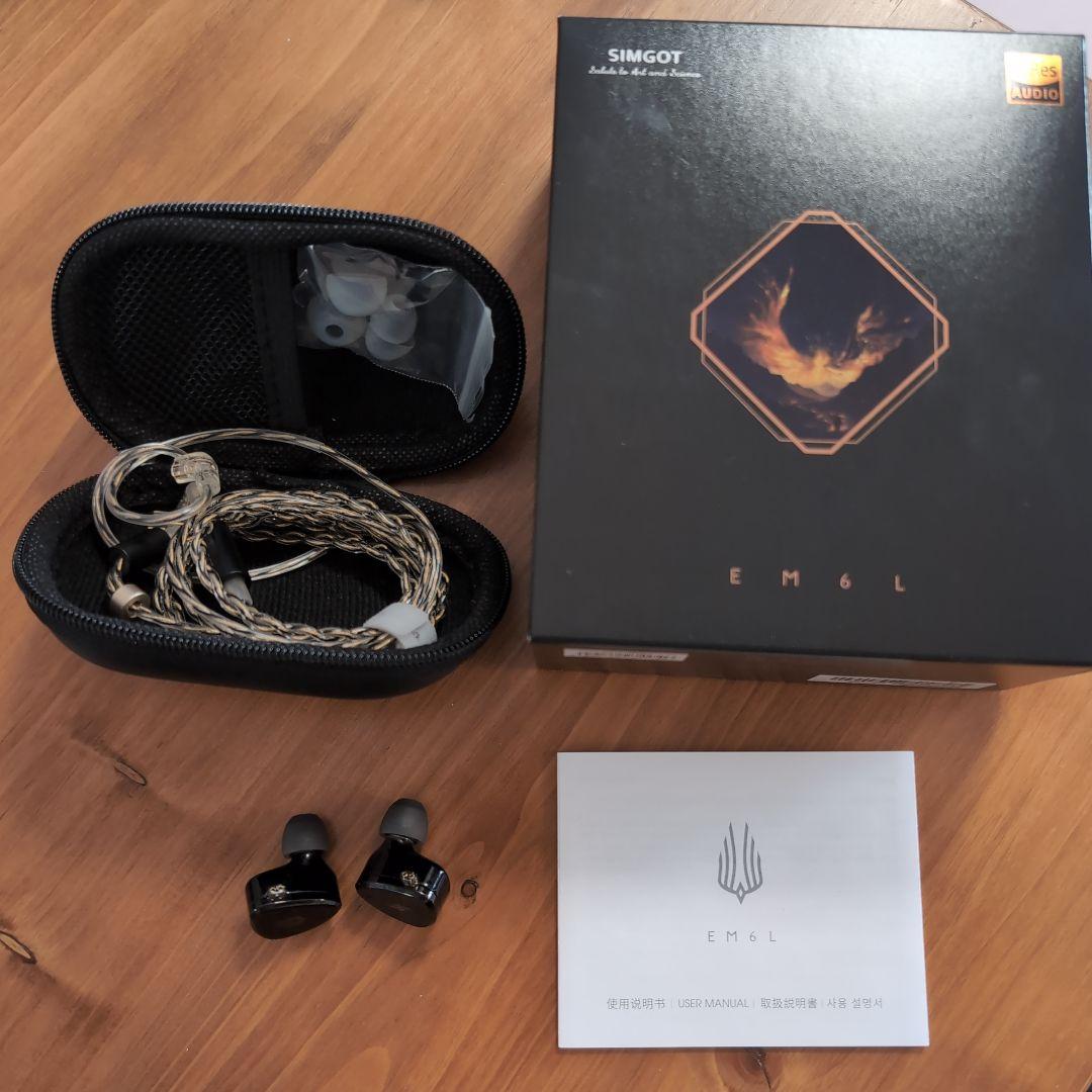 SIMGOT EM6L リケーブル可能イヤホン ブームマイクリケーブル付