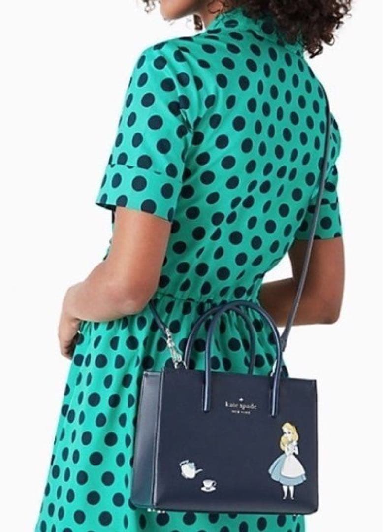 極美品 kate spade x Disney不思議の国のアリス2way バッグ