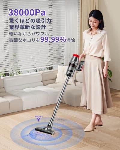 掃除機 コード式【38000Pa超強吸引・1.1kg超軽量・静音設計】_corg
