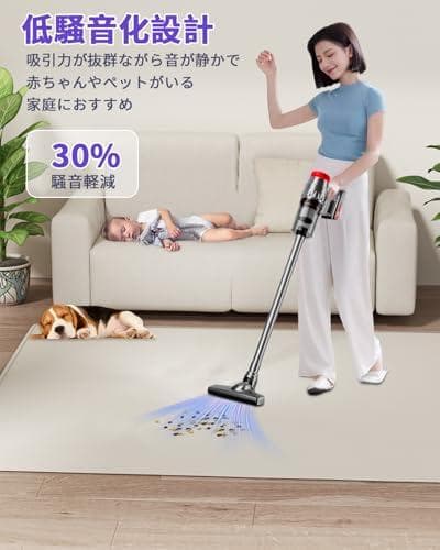 掃除機 コード式【38000Pa超強吸引・1.1kg超軽量・静音設計】_corg