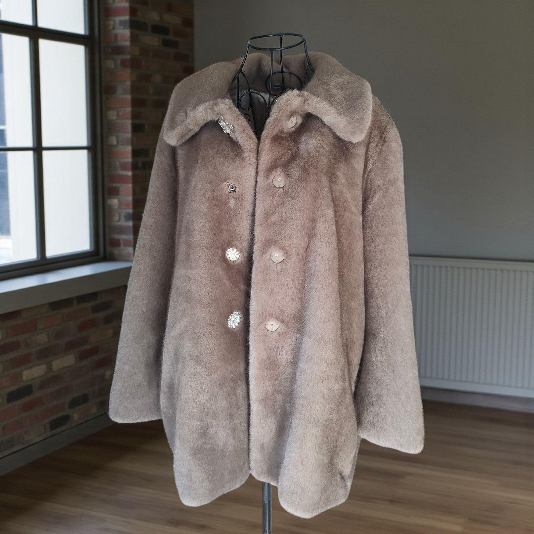 【LILY BROWN×MARY QUANT】デイジービジュー釦ファーコート