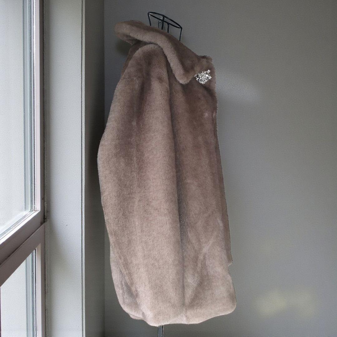 【LILY BROWN×MARY QUANT】デイジービジュー釦ファーコート