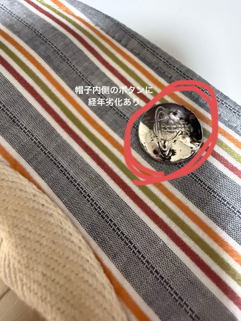 Vivienne Westwood 黒ベレー帽とストライプキャスケットセット