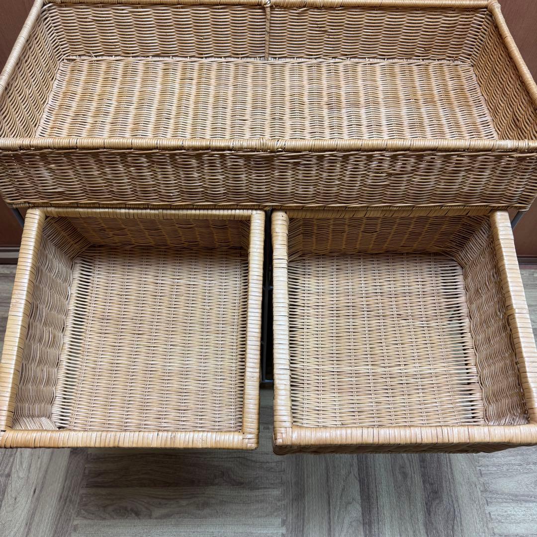 無印　ラタン　ラック