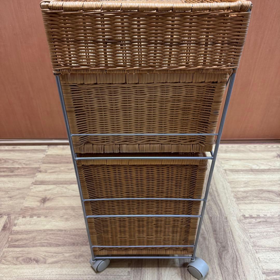 無印　ラタン　ラック