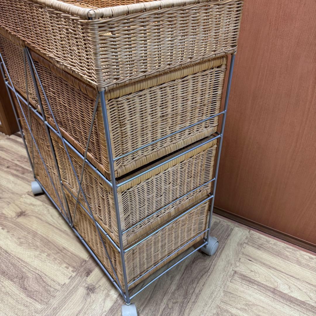 無印　ラタン　ラック