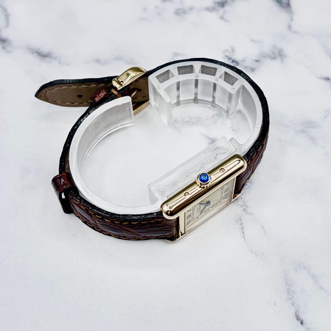 【OH／極美】カルティエ マストタンク SM ヴェルメイユ ローマン 純正尾錠