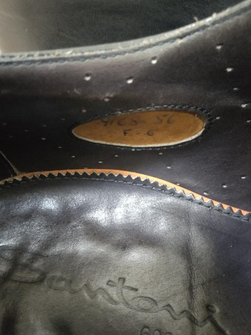 Santoni サントーニ 　プレーントゥ　ダークネイビー　60　65