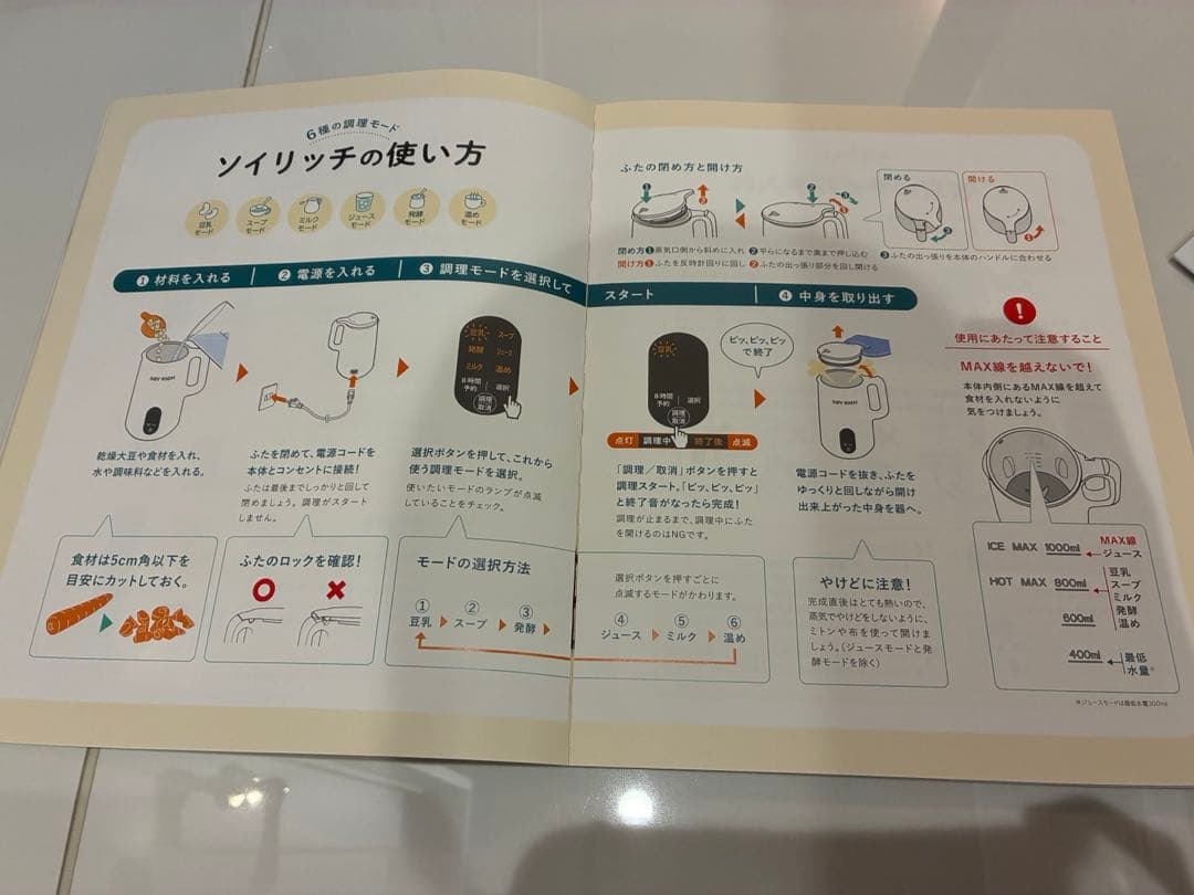 【取説＆レシピ本付】SOY RICH ソイリッチ 豆乳メーカー