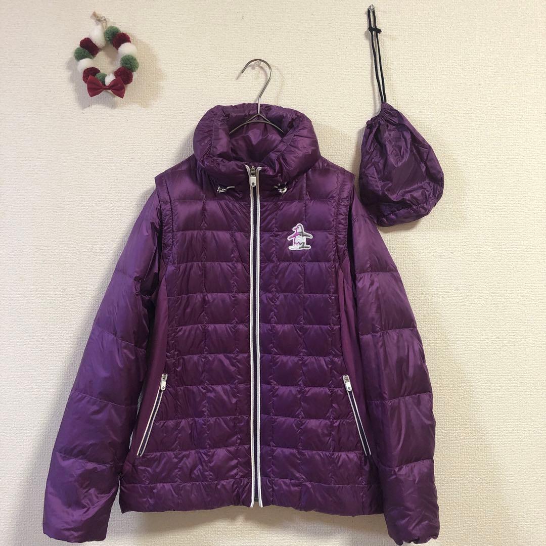 週末セール❗️美品マンシングウェア ダウンジャケット ２WAY Mハンガリーグース