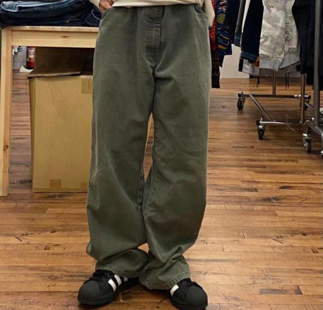 Carhartt カーキ ワークパンツ