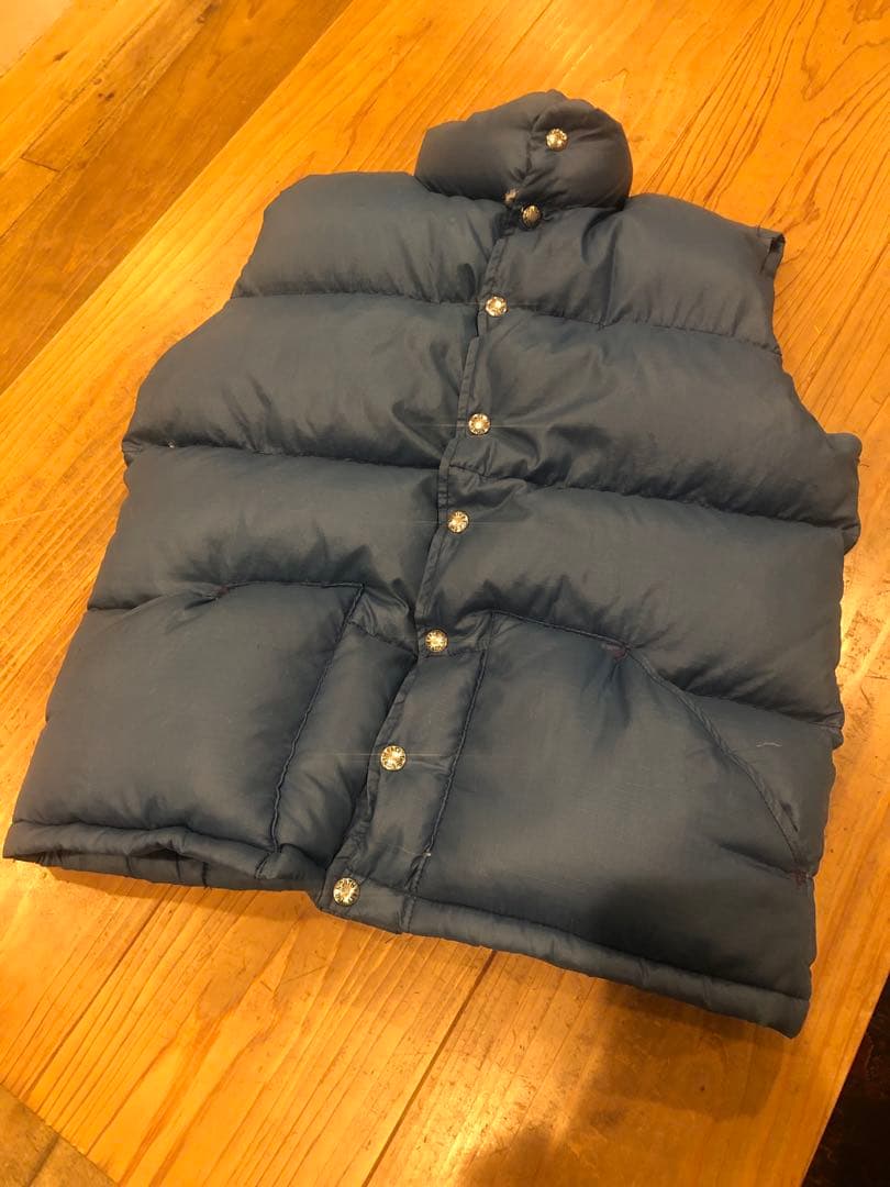 70s 80s THE NORTH FACE 茶タグ ダウンベスト M