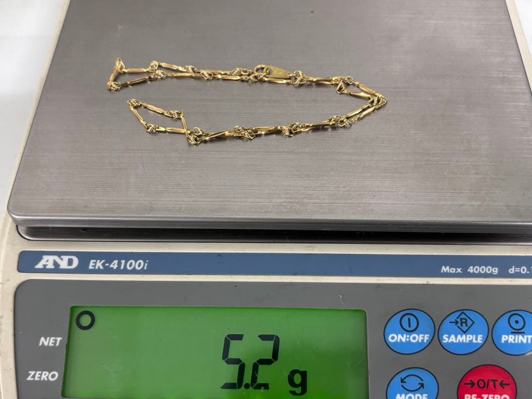 【K18 造幣局刻印あり】美品 キリコ 切子 ゴールド ネックレス 約5.2g