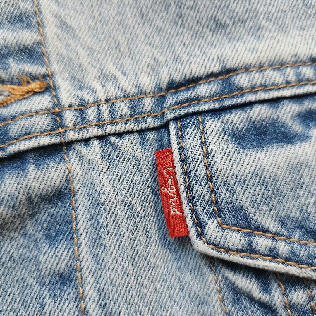 極美品　未使用級　アングリッド　デニムオーバージャケット　アイスブルー　25