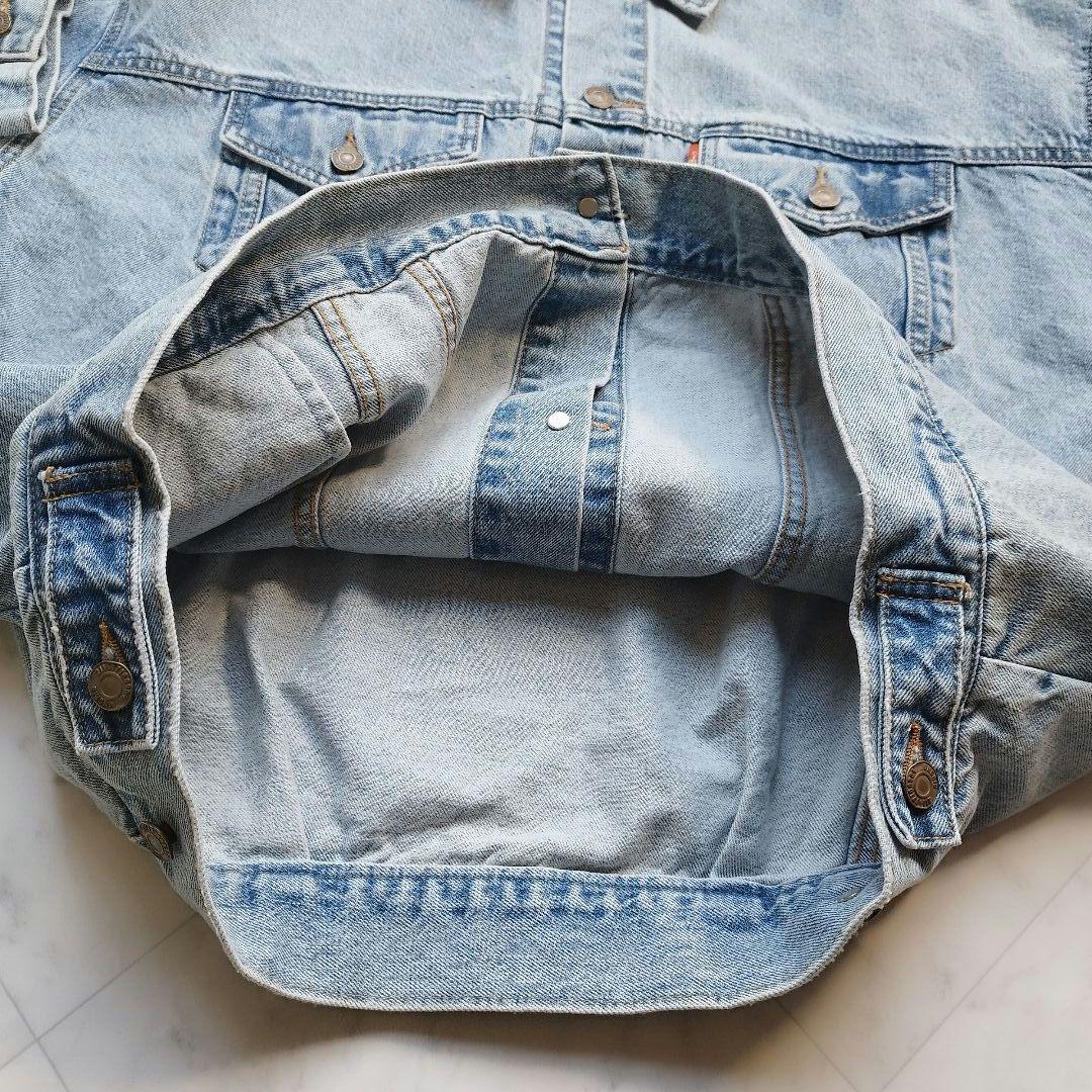 極美品　未使用級　アングリッド　デニムオーバージャケット　アイスブルー　25