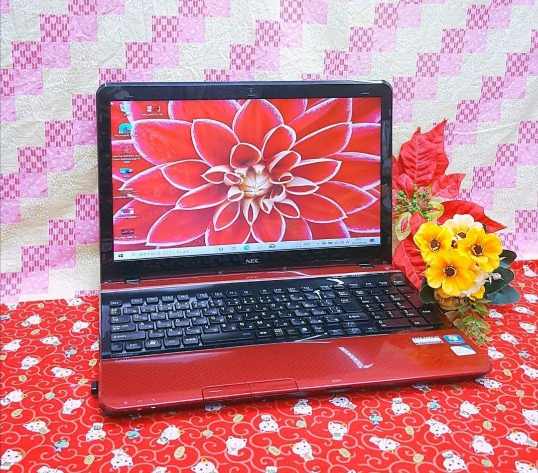 極上品♥大人気♥新品SSD256GB♥レッド色♥新型Win11搭載♥動画編集