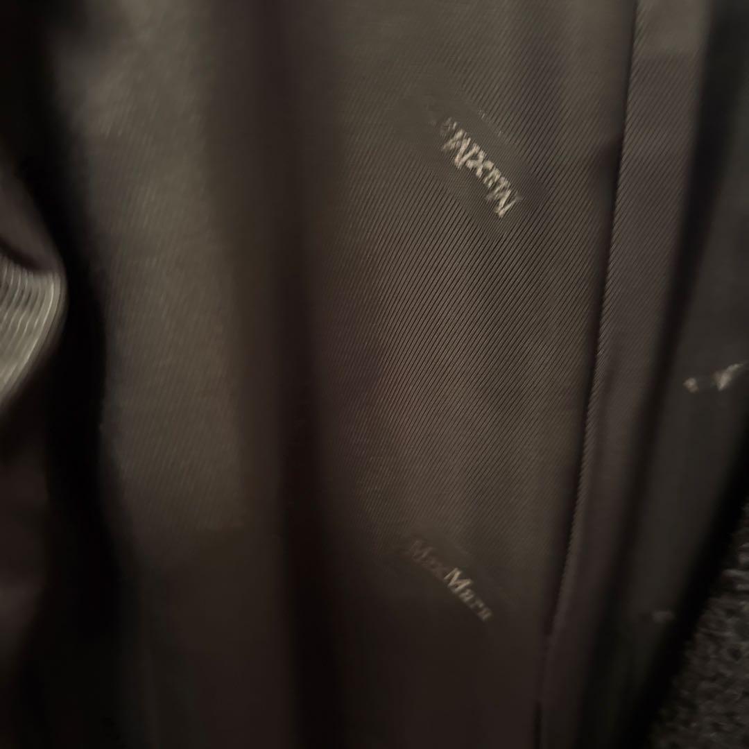 【美品】マックスマーラ フォックスファー付きフード アルパカコート　Sサイズ