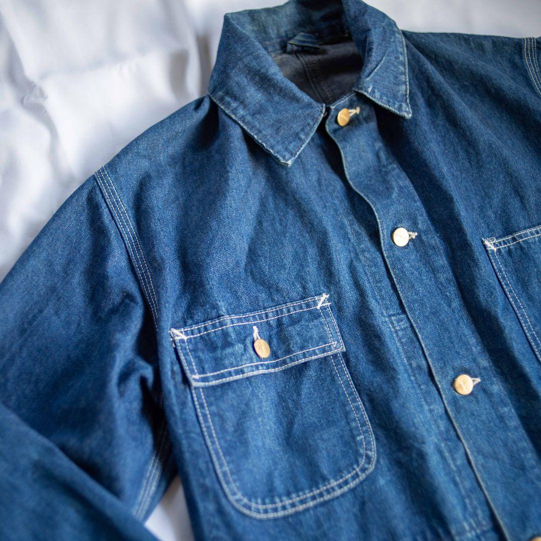 80s 90s USA製　カーハート　デニムカバーオール　チョアコート