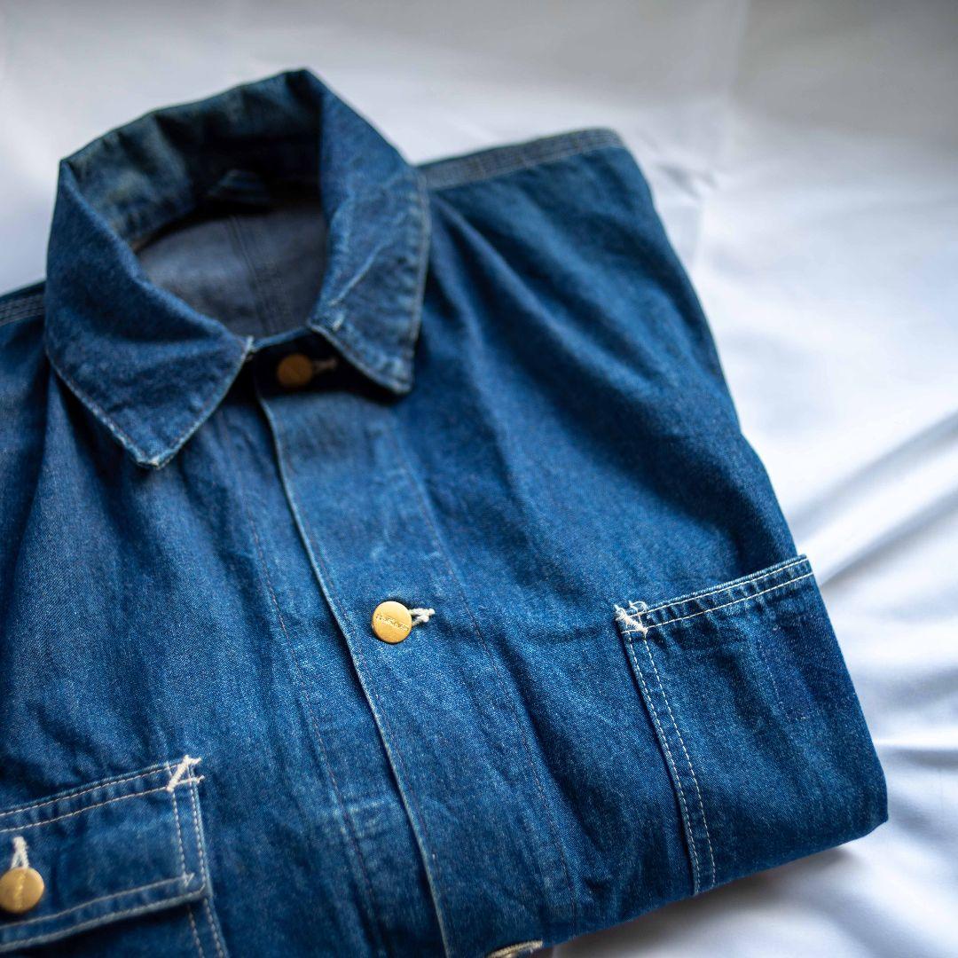 80s 90s USA製　カーハート　デニムカバーオール　チョアコート