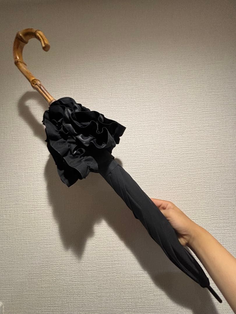 SUN BARRIER 100 長傘 Mサイズ フリル　サンバリア