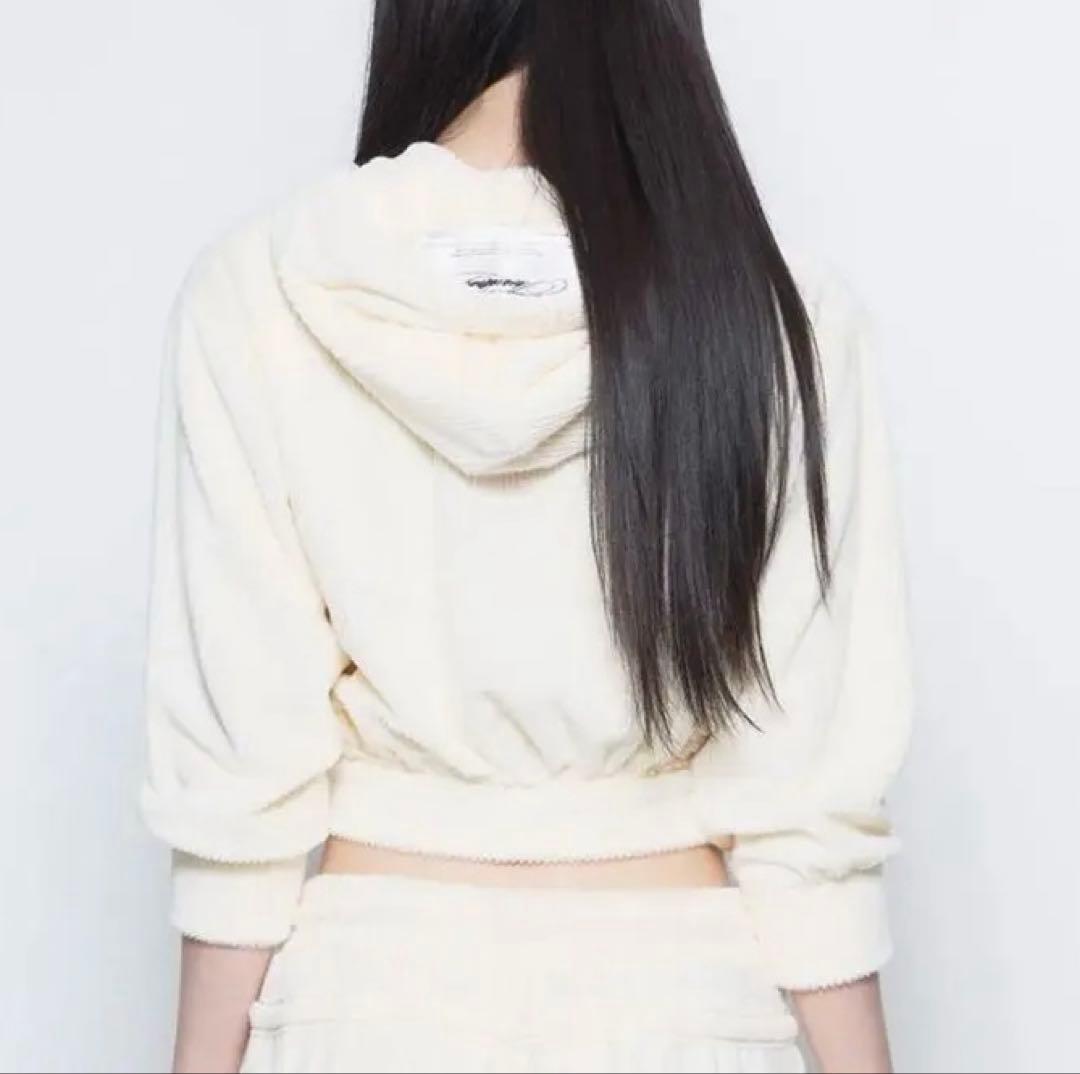 ジャケット・アウター S mid-sleeve hoodie cropped