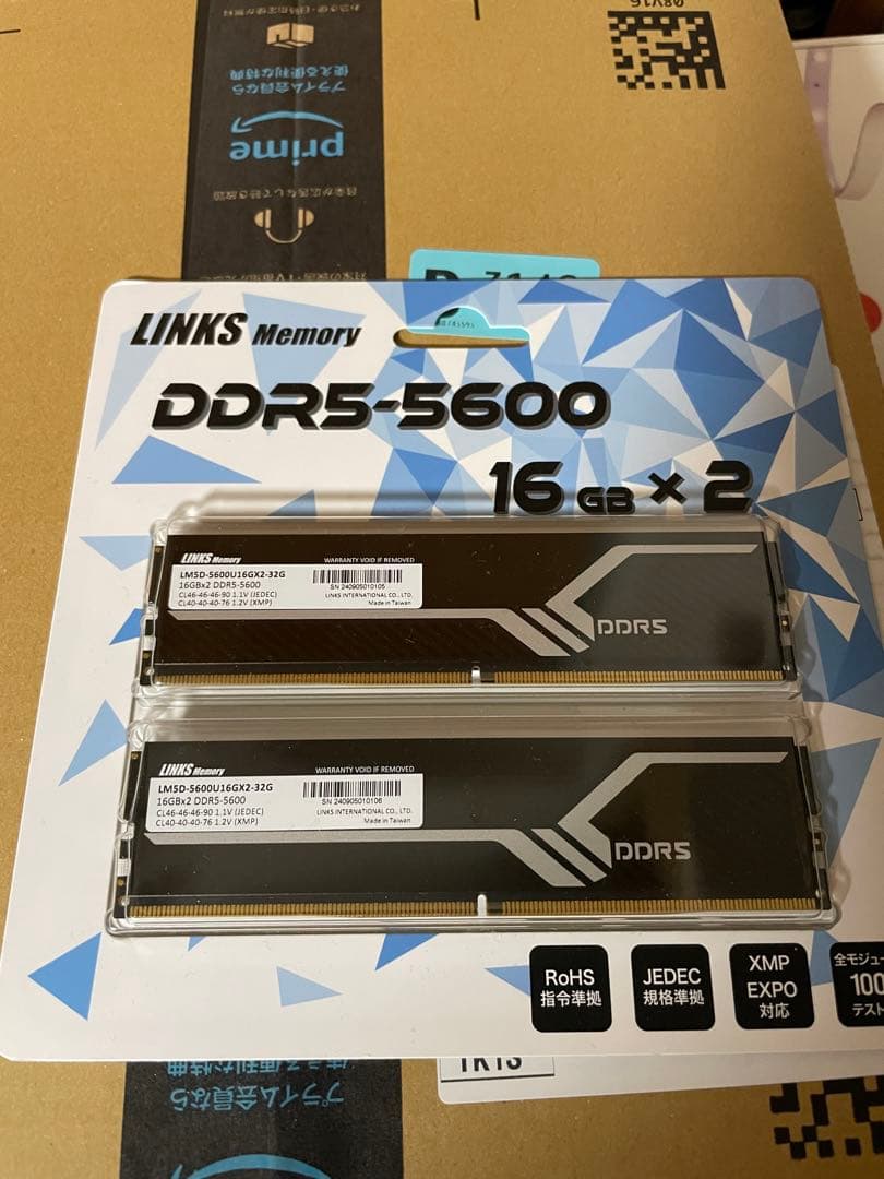 LINKS DDR5-5600 16GB x 2 メモリ