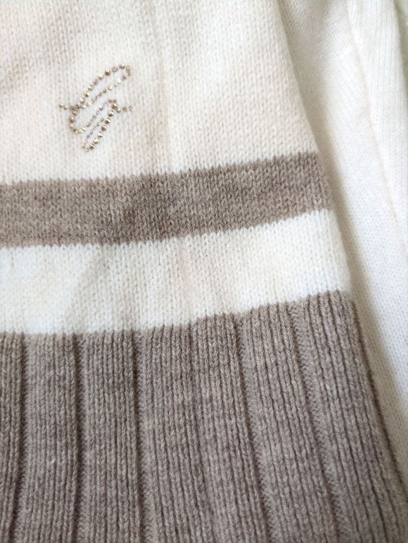 DESCENTE GOLFLuxeスワロフスキーセットアップデサントゴルフニット