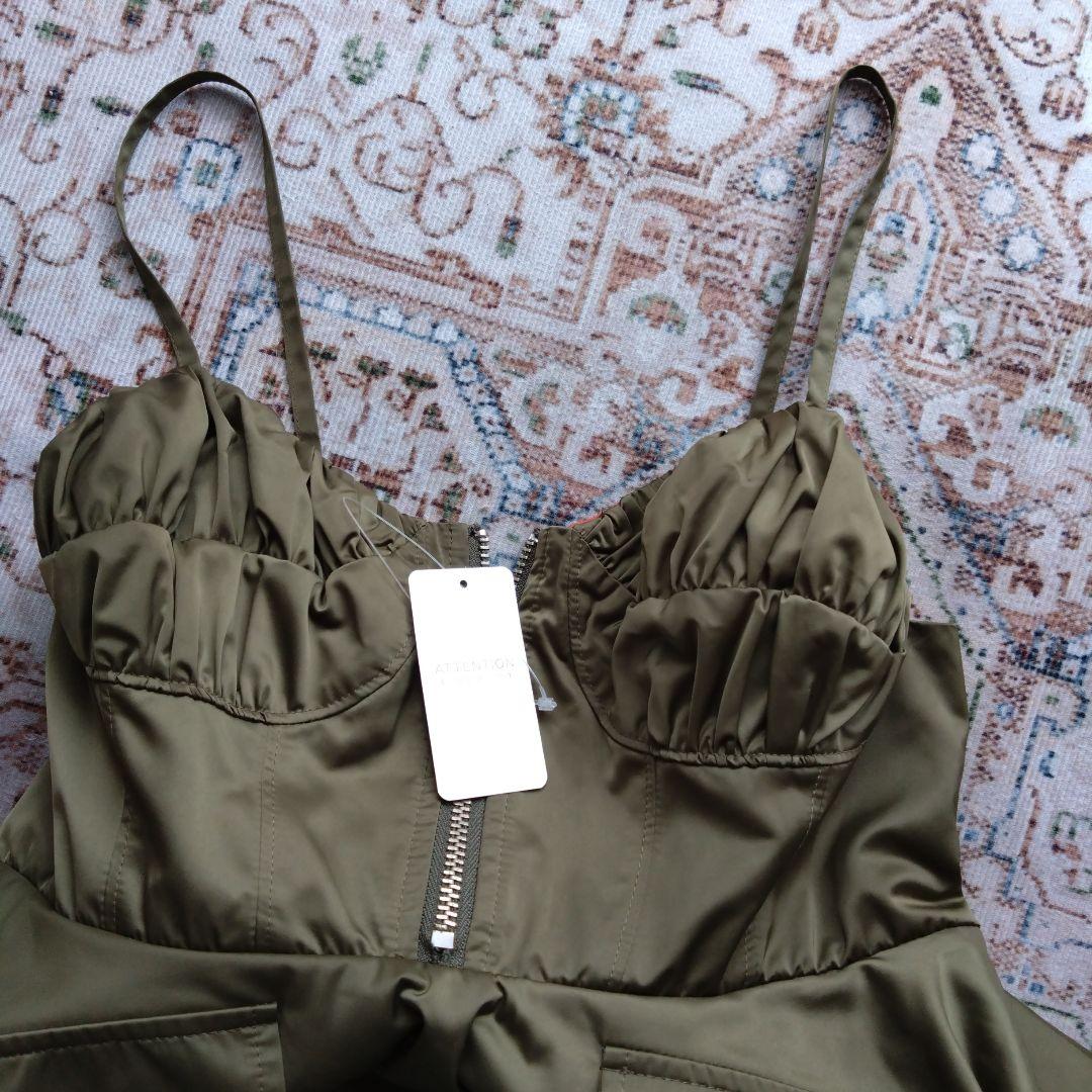 【タグ付】poppy tokyo ミリタリーフレアチュニック