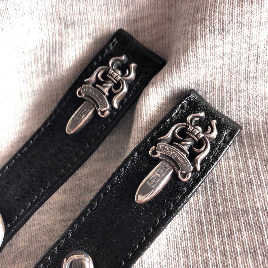 クロムハーツ ダガー付きレザーウォッチベルト