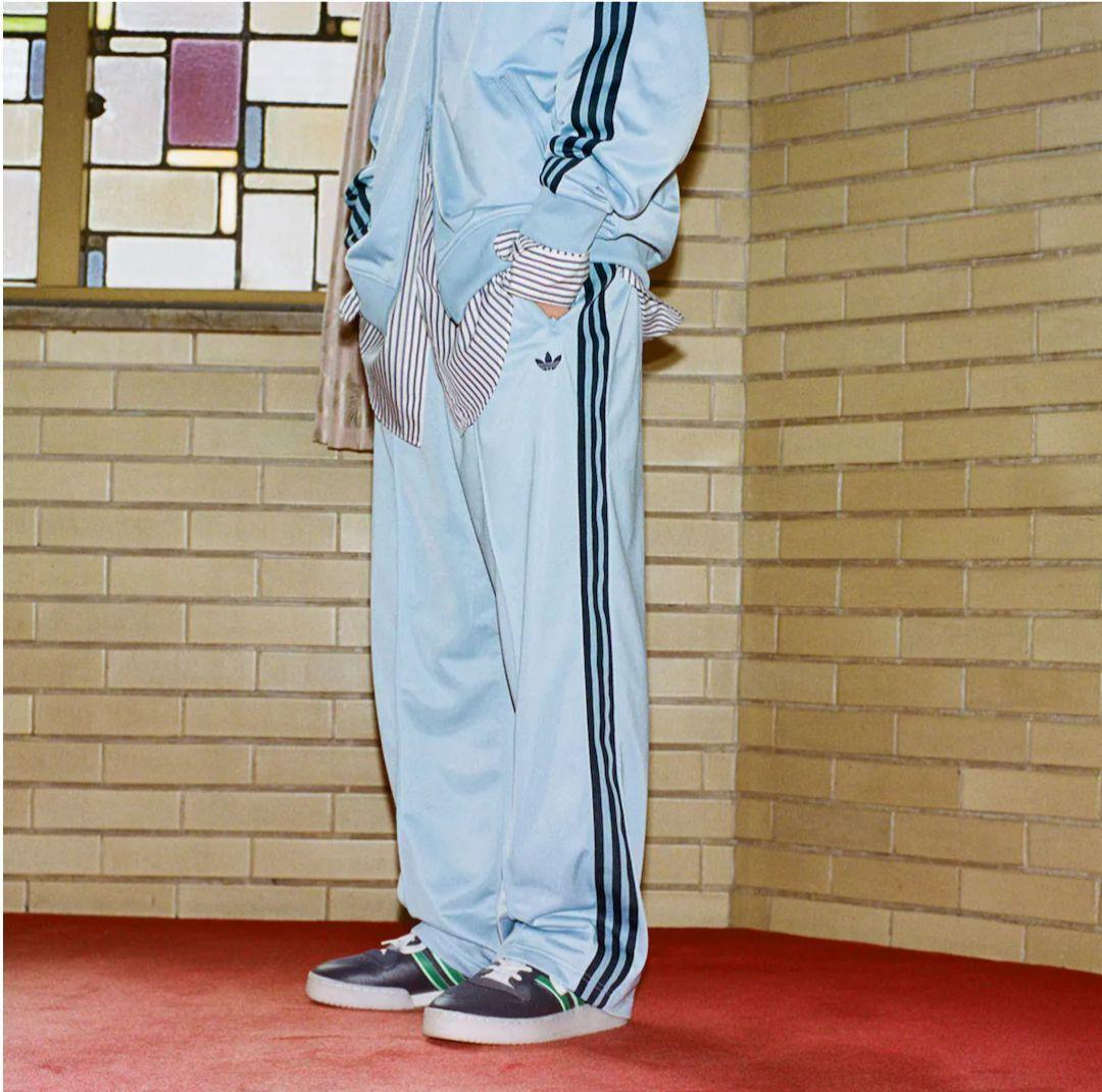 adidas ベッケンバウアー ジャージ トラックパンツ ブルー 新品 M 青