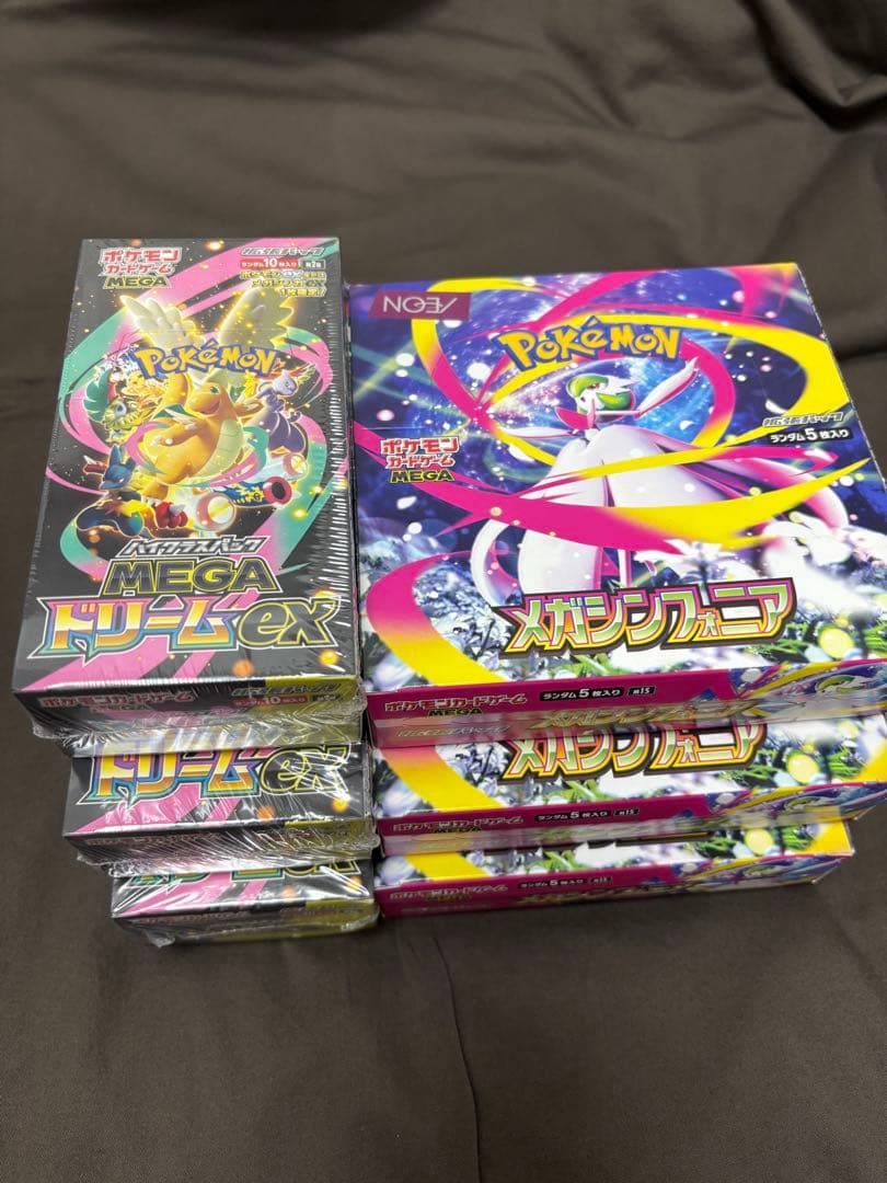 メガドリームex 3Box メガシンフォニア 3Box ポケモンカード　合計6箱