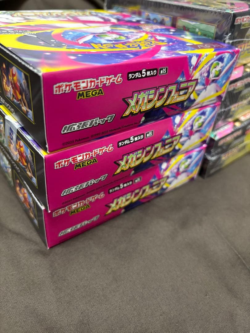 メガドリームex 3Box メガシンフォニア 3Box ポケモンカード　合計6箱