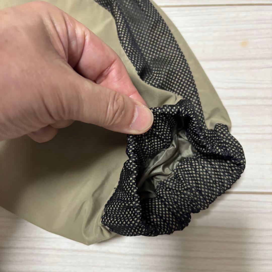 23ss 新品未■casane■ナイロン レイヤードコート ビッグシルエット F