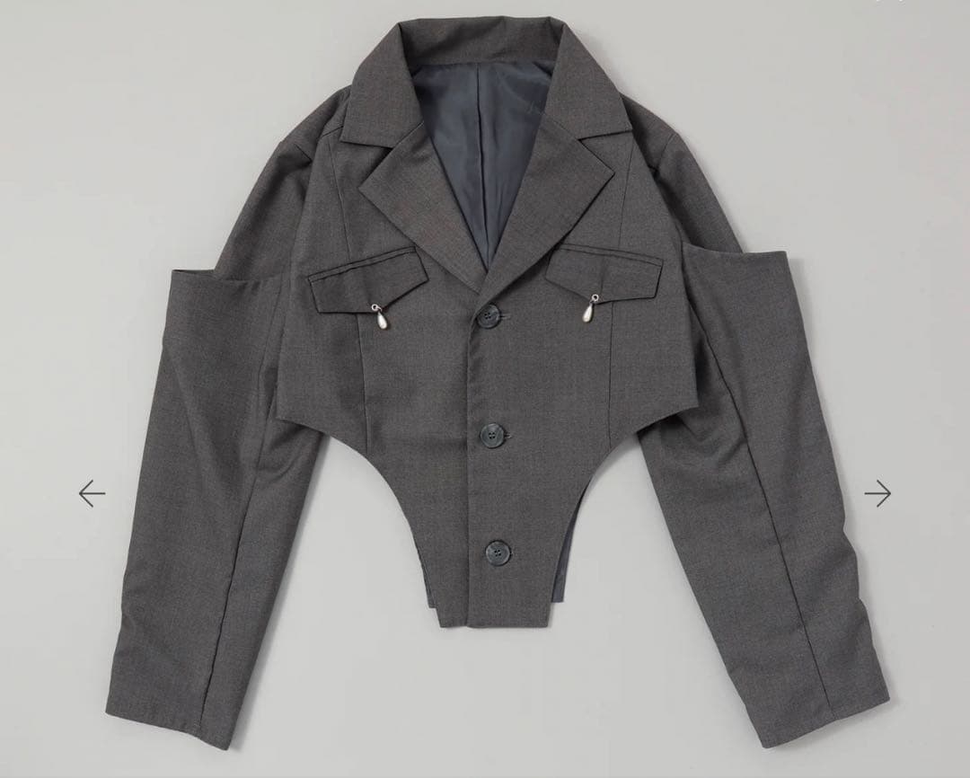 ♥*い様 poppy ダブルスリーブカットジャケット