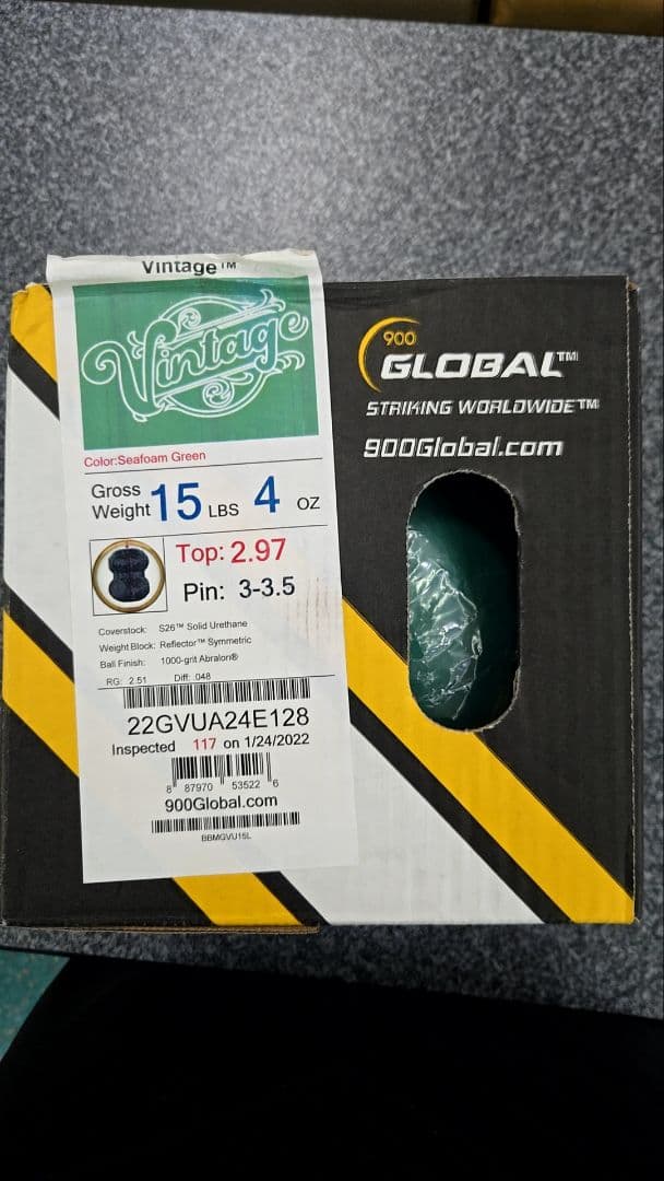 Vintage ボウリングボール 15ポンド