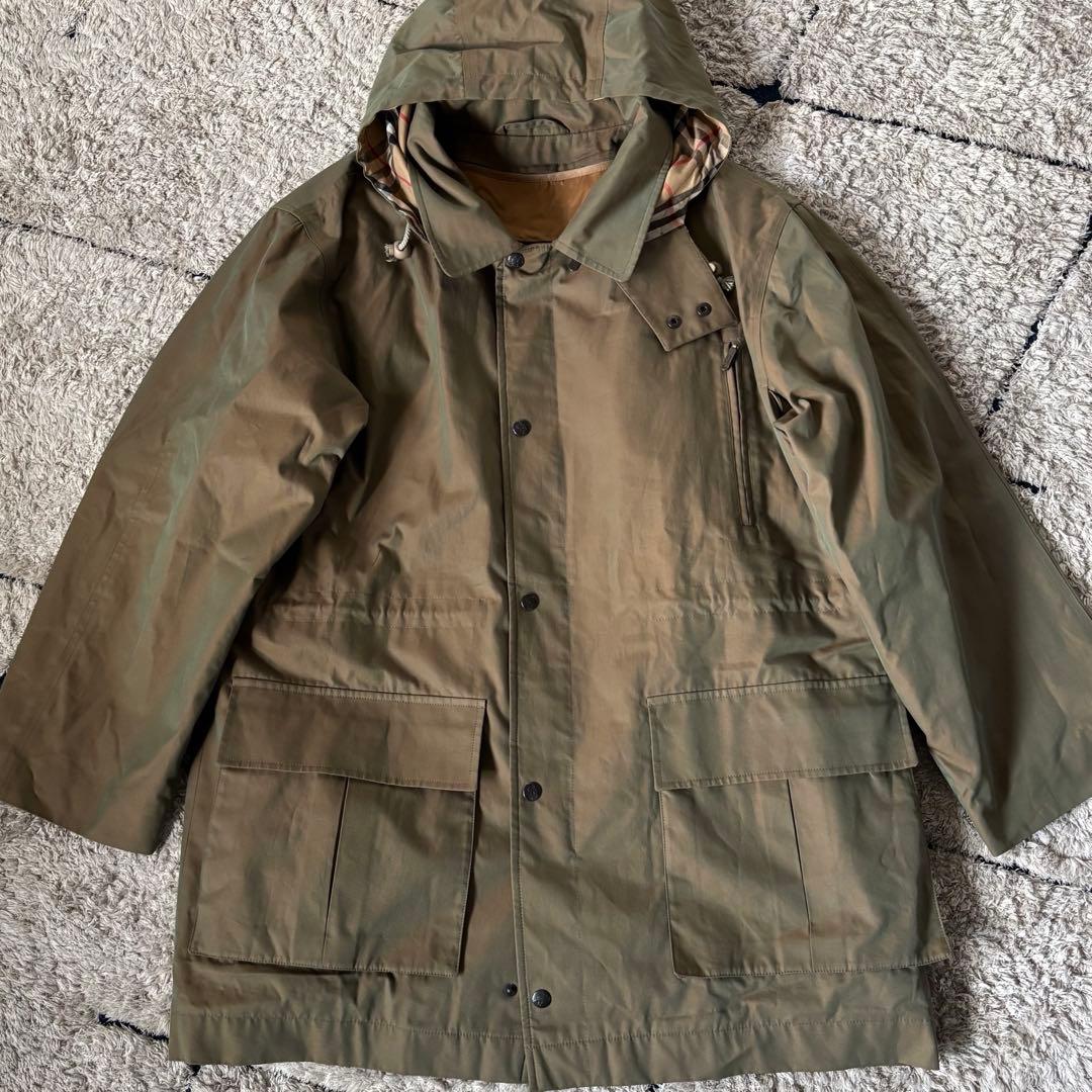 【極美品✨】バーバリー　別注　マルゼン　ライナー　ジャケット　コート　玉虫