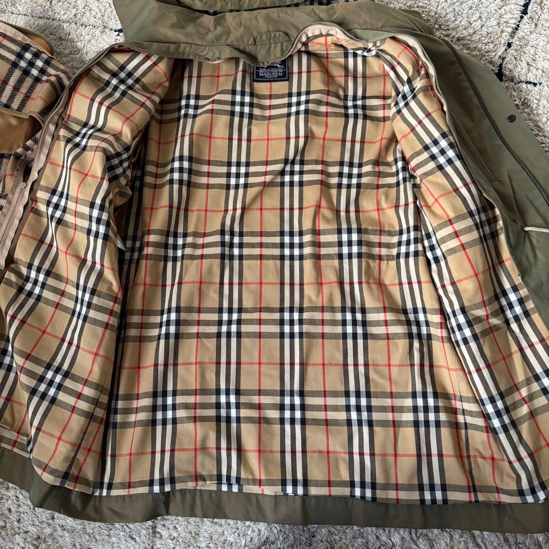 【極美品✨】バーバリー　別注　マルゼン　ライナー　ジャケット　コート　玉虫