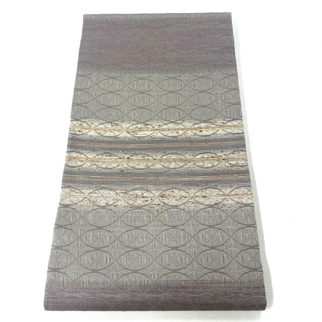 専用帯4967 ●高級 正絹 ぜんまい紬 袋帯