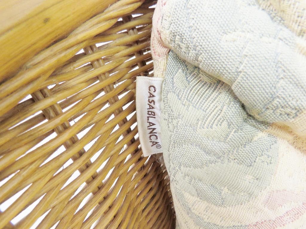 カサブランカ リトモ シングルソファ 11万 ラタン ファブリック 1人掛け