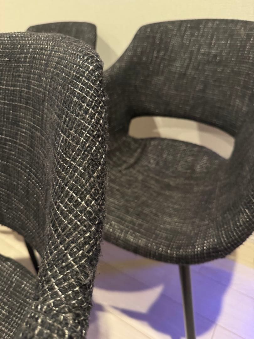 黒いファブリックチェア　※専用ページ