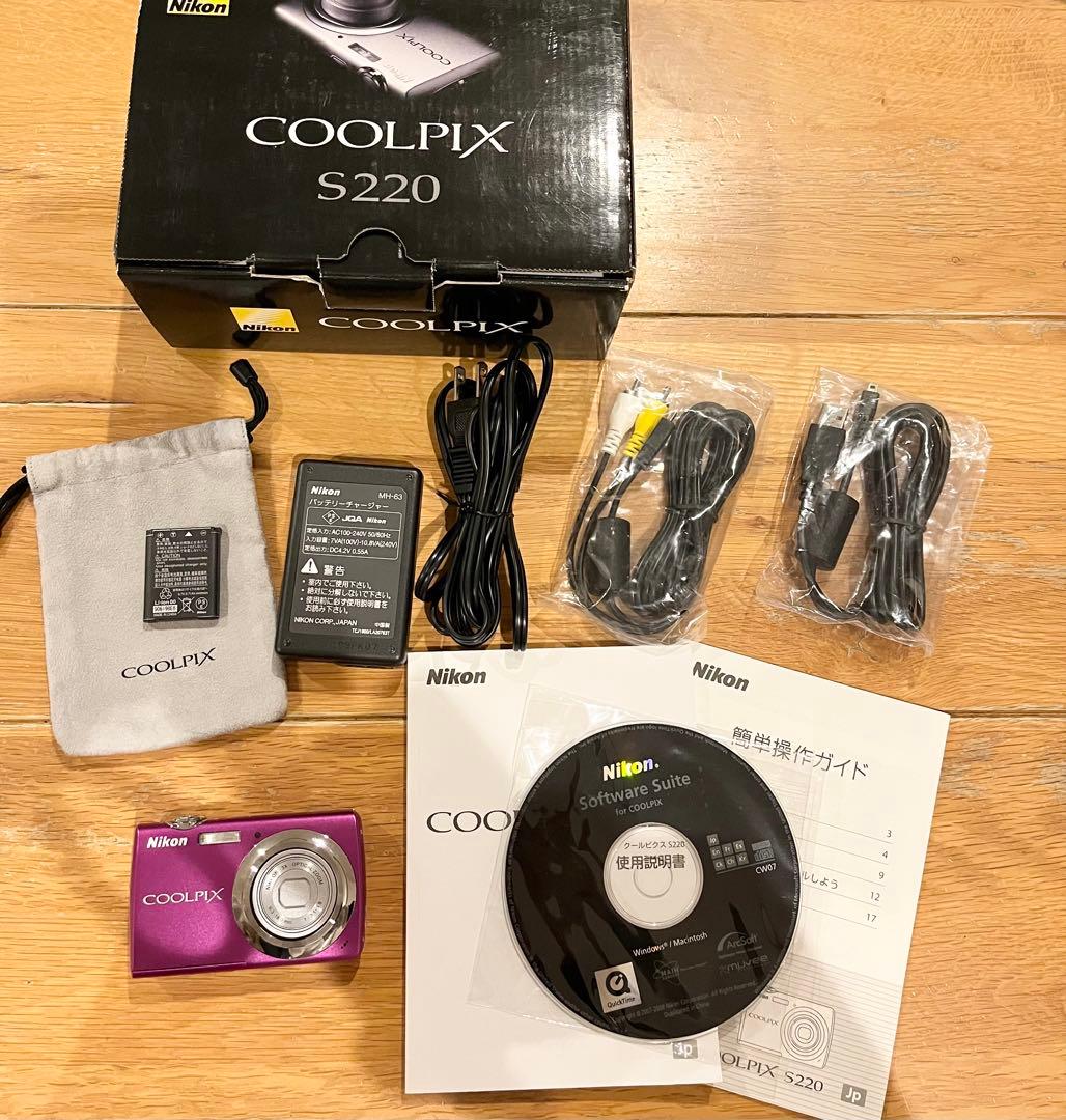 Nikon COOLPIX S220 デジタルカメラ ピンク