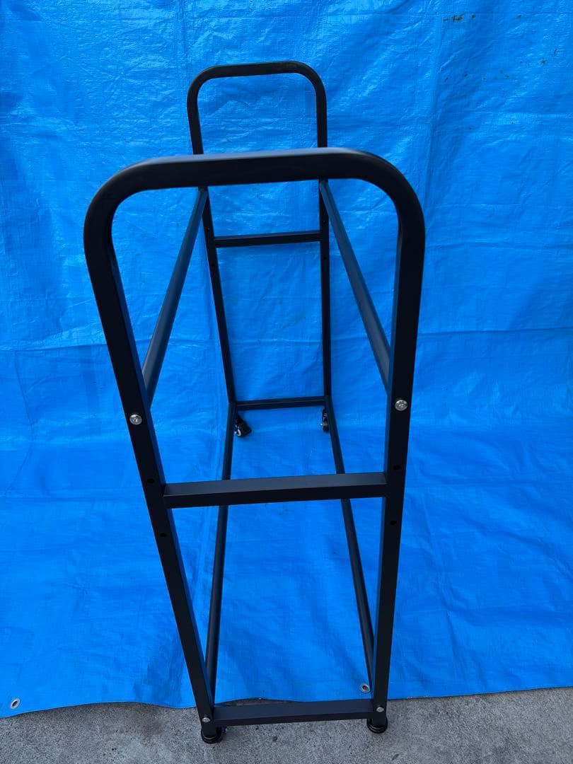 移動式スチールタイヤラック キャスター付き 中型２個セット