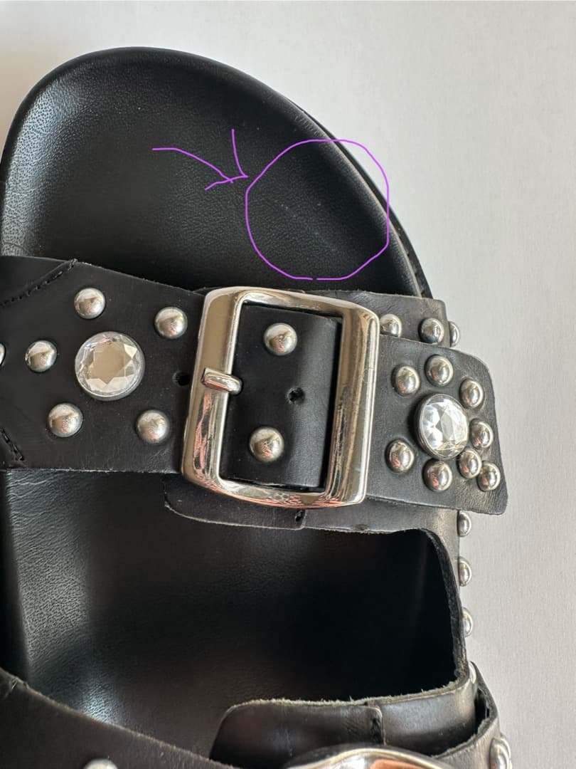 【新品】 FABIO RUSCONI ファビオルスコーニ スタッズサンダル