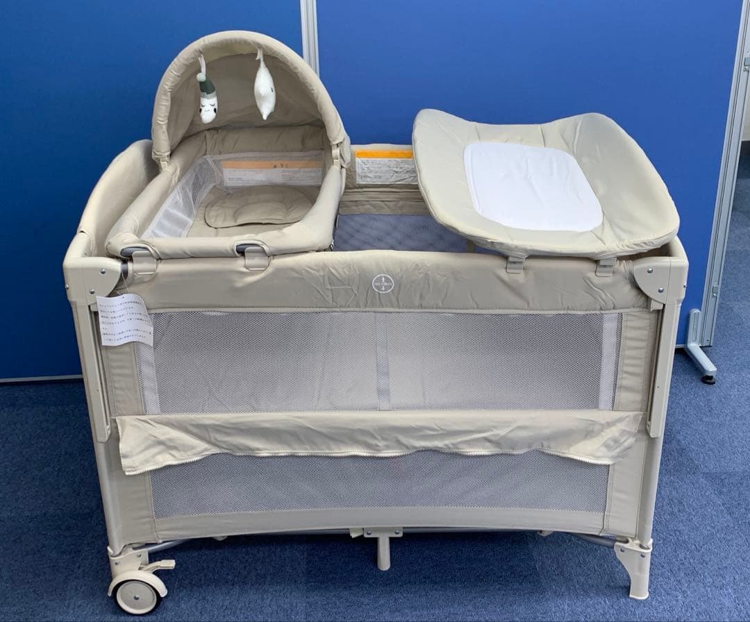 多機能ベビーベッド 折り畳み式プレイヤード 0114-0007b